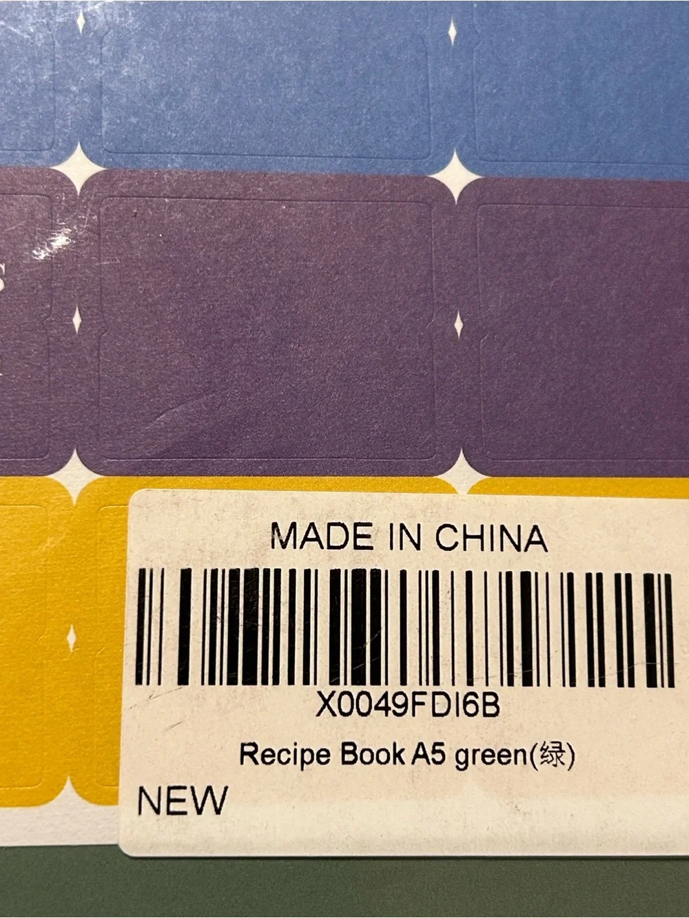 Recipe Journal Hardcover Notebook - Green Blank recipe book personalized recipes